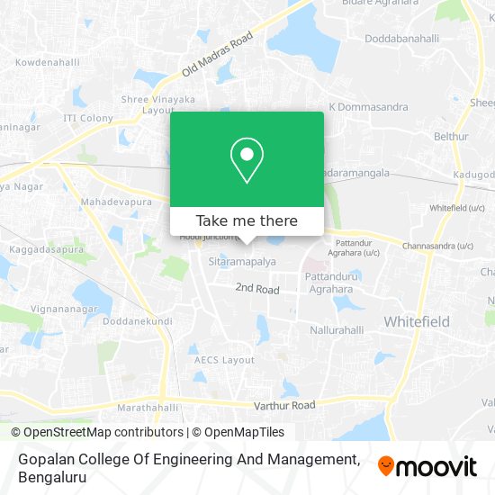 Gopalan College Of Engineering And Management map