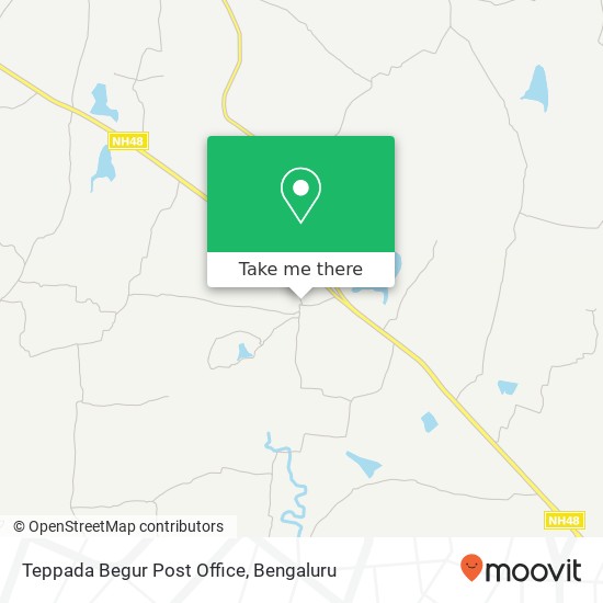 Teppada Begur Post Office map