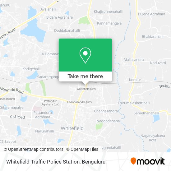 Whitefield Traffic Police Station map