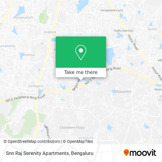 Snn Raj Serenity Apartments map