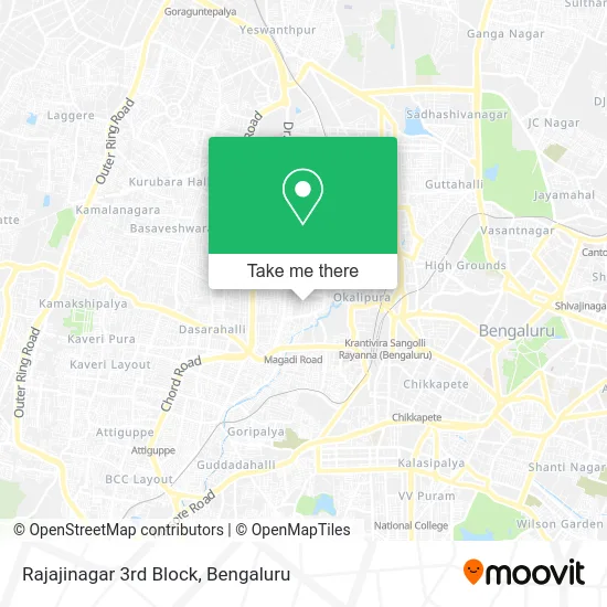 Rajajinagar 3rd Block map
