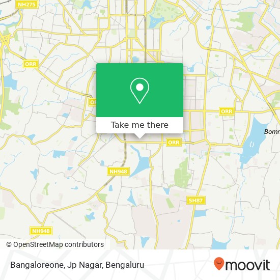 Bangaloreone, Jp Nagar map