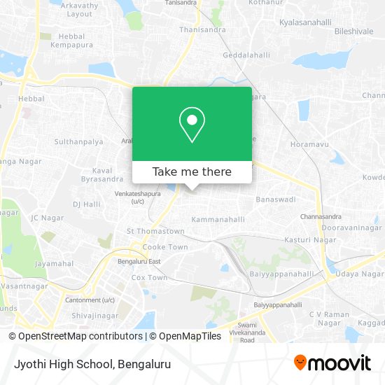 Jyothi High School map