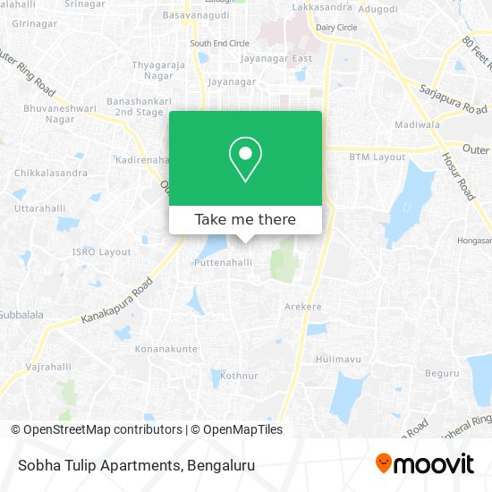 Sobha Tulip Apartments map
