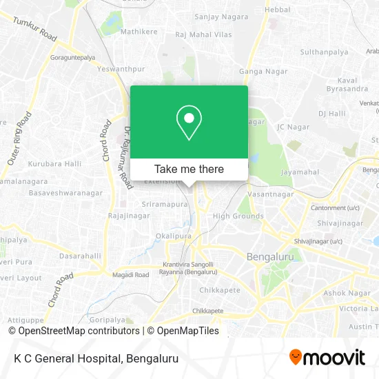 K C General Hospital map