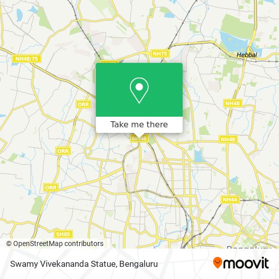 Swamy Vivekananda Statue map