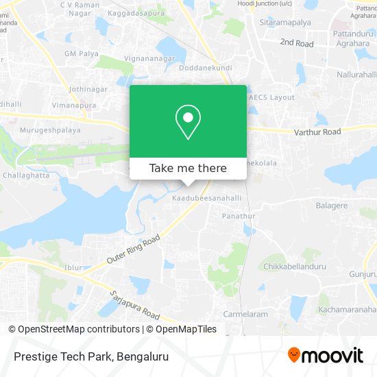 Prestige Tech Park map