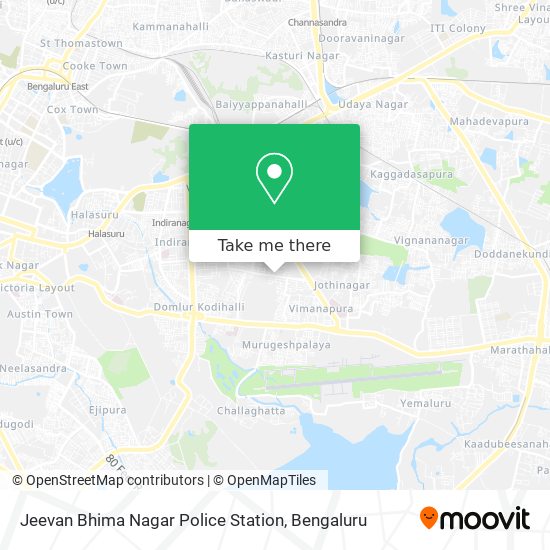 Jeevan Bhima Nagar Police Station map