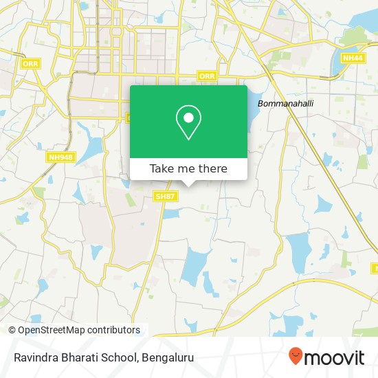 Ravindra Bharati School map