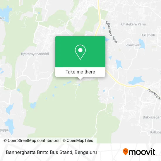 Bannerghatta Bmtc Bus Stand map