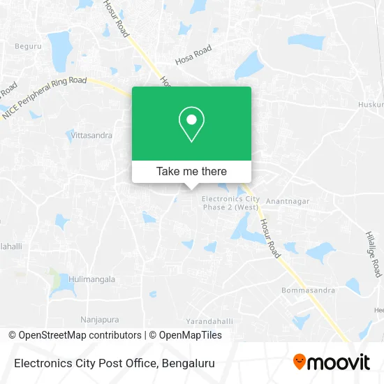 Electronics City Post Office map