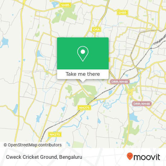 Cweck Cricket Ground map