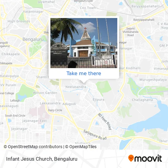 Infant Jesus Church map