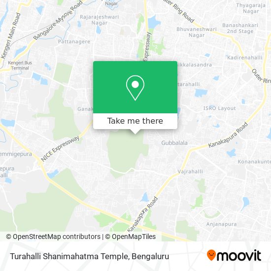 Turahalli Shanimahatma Temple map