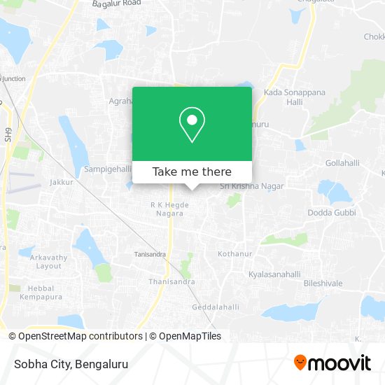 Sobha City map