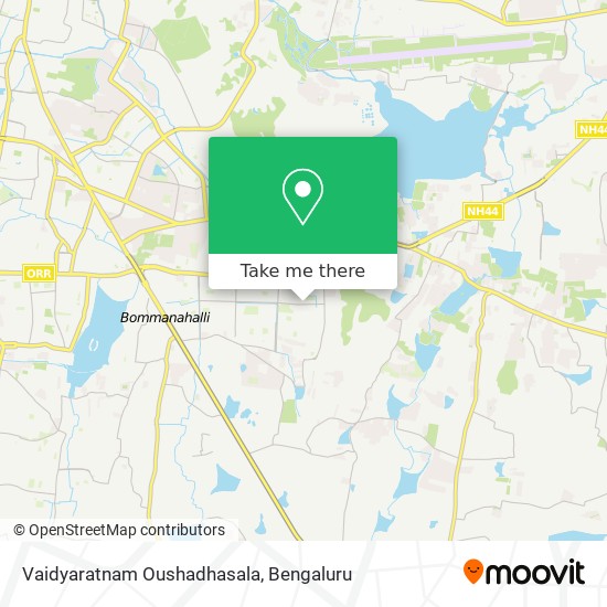 Vaidyaratnam Oushadhasala map