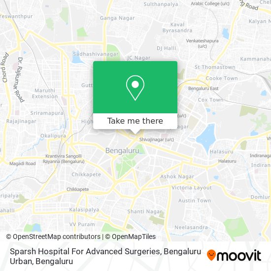 Sparsh Hospital For Advanced Surgeries, Bengaluru Urban map