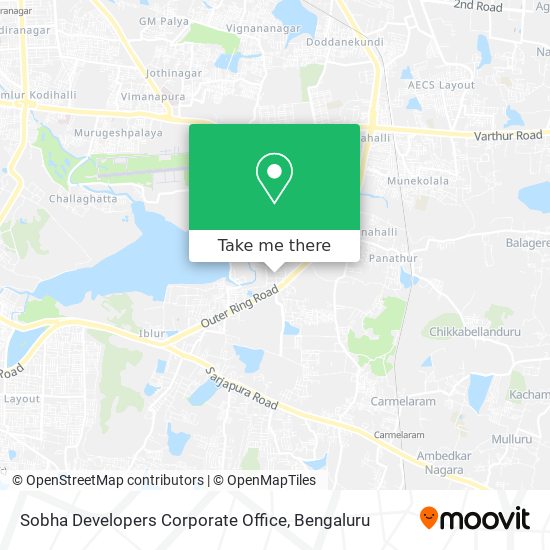 Sobha Developers Corporate Office map