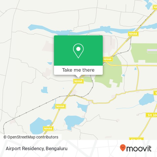 Airport Residency map