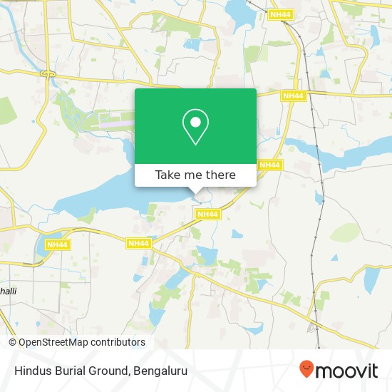 Hindus Burial Ground map
