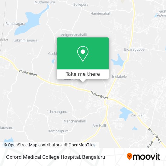 Oxford Medical College Hospital map