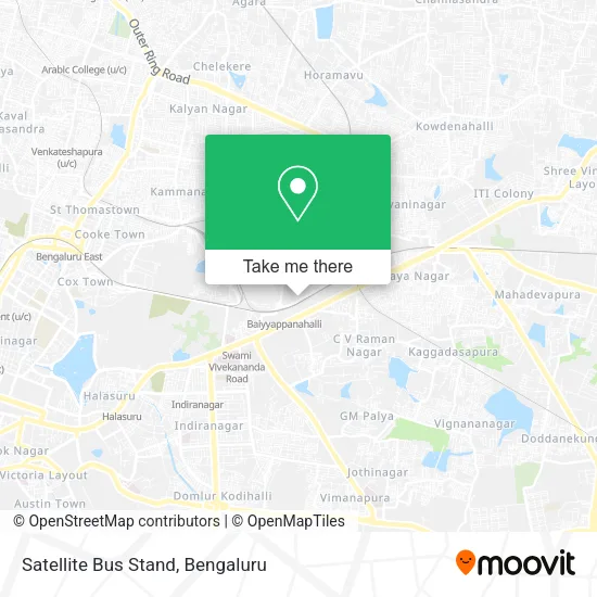 Satellite Bus Stand map