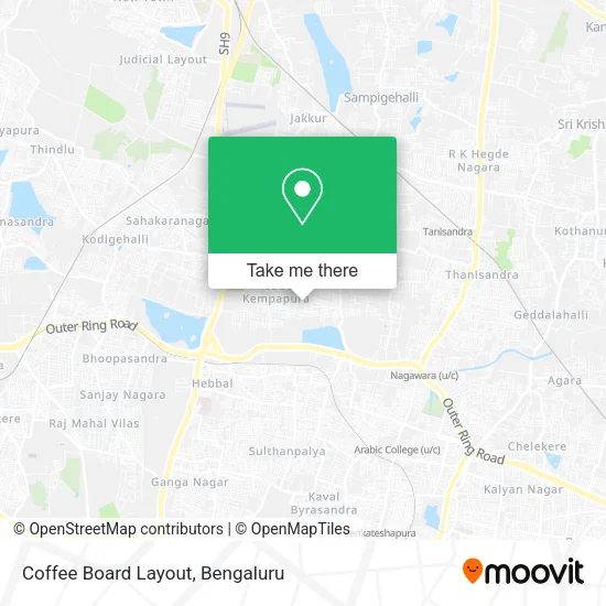 Coffee Board Layout map