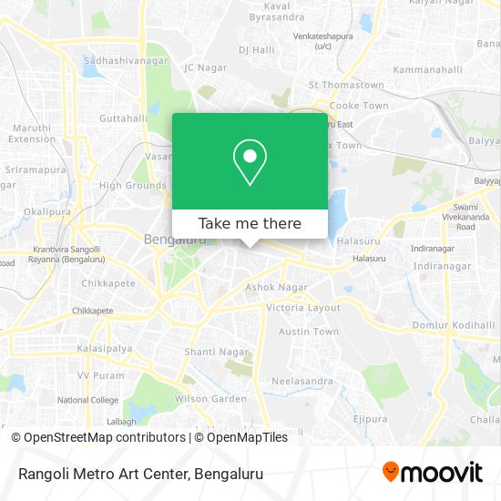 Rangoli Metro Art Center map