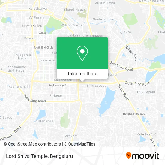 Lord Shiva Temple map