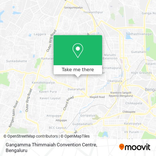 Gangamma Thimmaiah Convention Centre map