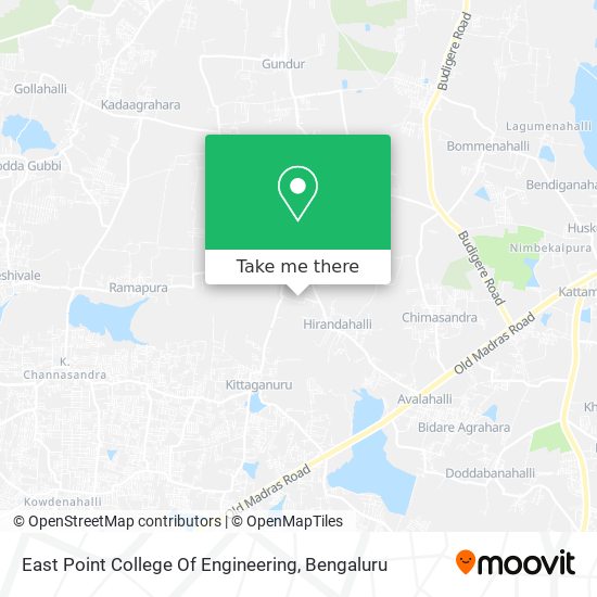 East Point College Of Engineering map