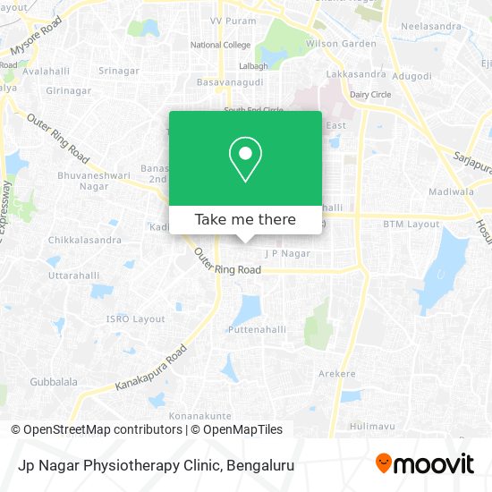 Jp Nagar Physiotherapy Clinic map