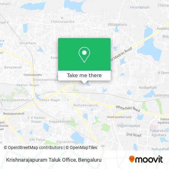 Krishnarajapuram Taluk Office map