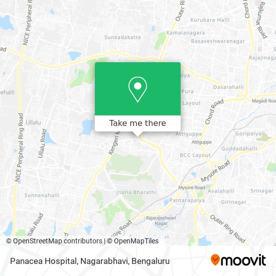 Panacea Hospital, Nagarabhavi map