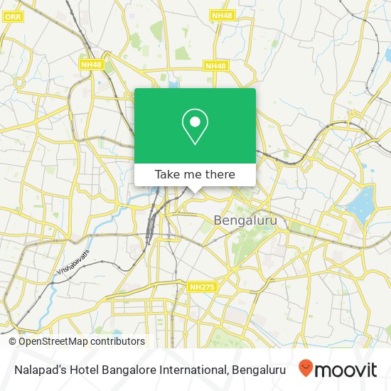 Nalapad's Hotel Bangalore International map