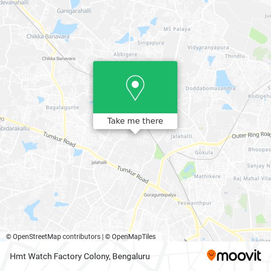 Hmt Watch Factory Colony map