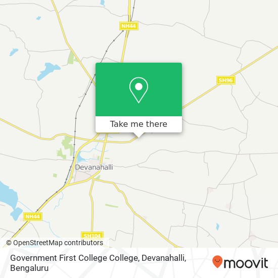 Government First College College, Devanahalli map