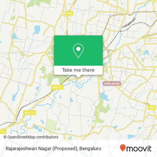 Rajarajeshwari Nagar (Proposed) map