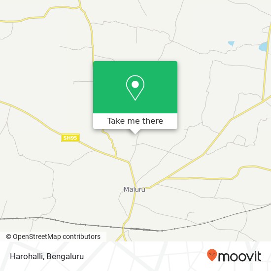 Harohalli map