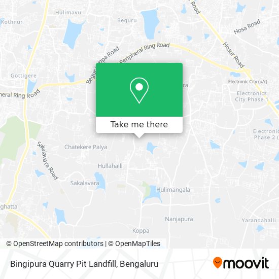 Bingipura Quarry Pit Landfill map