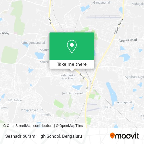 Seshadripuram High School map