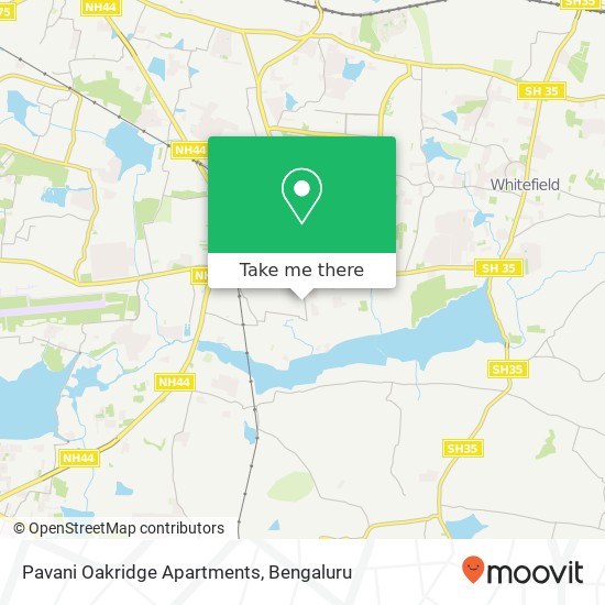 Pavani Oakridge Apartments map