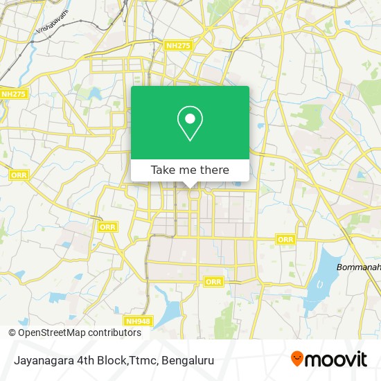 Jayanagara 4th Block,Ttmc map