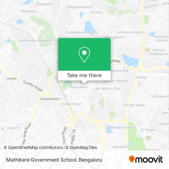 Mathikere Government School map