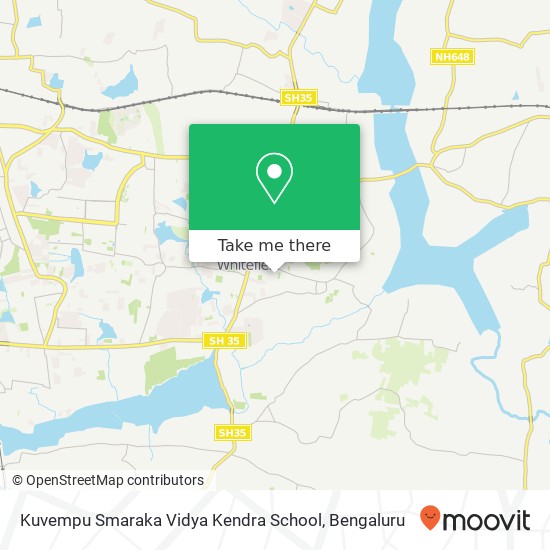 Kuvempu Smaraka Vidya Kendra School map
