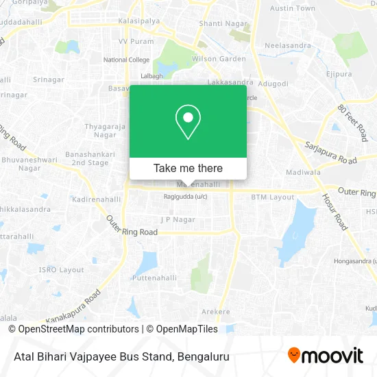 Atal Bihari Vajpayee Bus Stand map