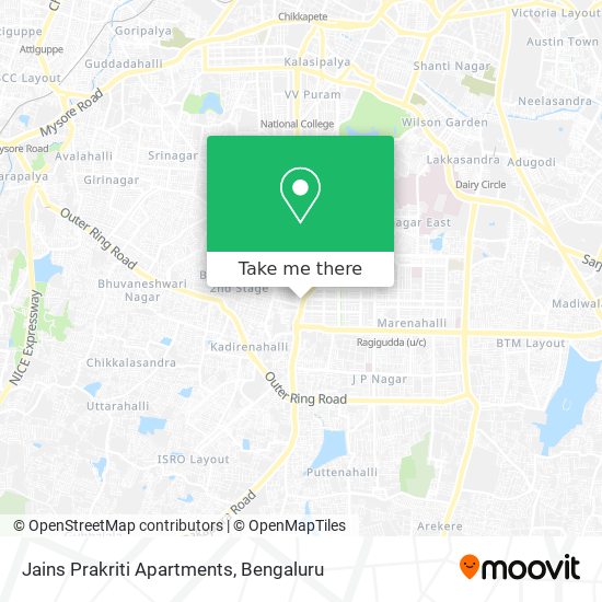 Jains Prakriti Apartments map