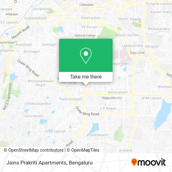 Jains Prakriti Apartments map