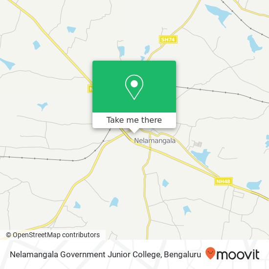 Nelamangala Government Junior College map