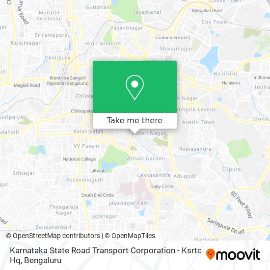 Karnataka State Road Transport Corporation - Ksrtc Hq map